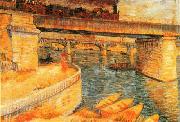 Vincent Van Gogh Bridges Across the Seine at Asnieres China oil painting reproduction